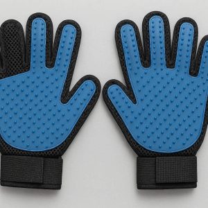 Breathable Mesh Pet Deshedding Glove Set With Left And Right Hand For Faster Full Body Care