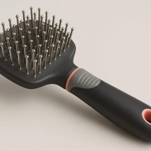 Rotating Pin Pet Comb For Long Haired Cats And Dogs To Detangle Stubborn Mats Without Pulling